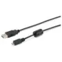 Equip Kabel USB-A 2.0 - to micro B St St 1.80m Ferrit schwarz Polybeutel