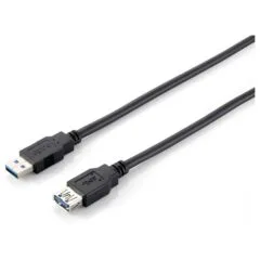 Equip Kabel USB-A 3.0 - to A Verl. St Bu 2.00m 5Gbps sw Polybeutel
