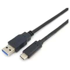 Equip Kabel USB-A 3.2 - to C St St 2.00m 3A 20V sw