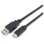 Equip Kabel USB-A 3.2 - to C St St 2.00m 3A 20V sw