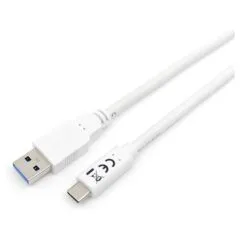 Equip Kabel USB-A 3.2 - to C St St 2.00m 3A 20V ws