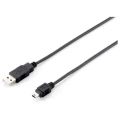 Equip Kabel USB-A2.0- to Mini-B St St 1.80m schwarz Polybeutel