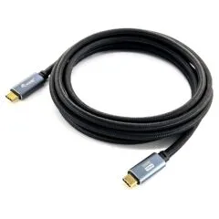 Equip Kabel USB-C 3.2 - to C St St 2.00m 5A 4K 60Hz sw