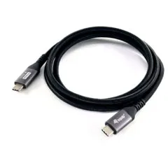 Equip Kabel USB-C 4.0 - to C St St 2.00m 5A 8K 60Hz sw
