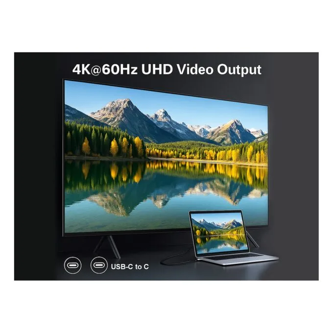 Equip Kabel USB-C3.2- to C Gen2x2 PD240W St St 1.00m schwarz — image 7