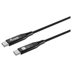 Equip Kabel USB-C4.0- to C Slim PD240W St St 1.20m schwarz