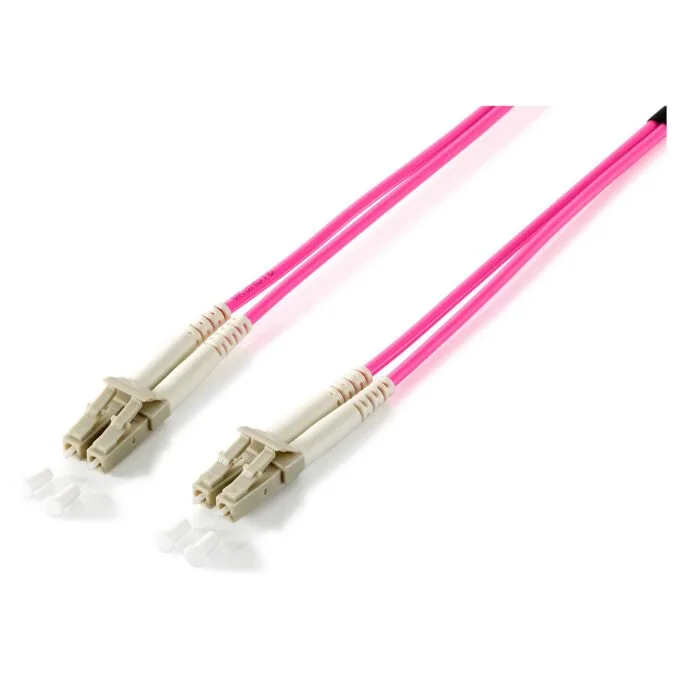 Equip LWL Patchkabel LC- to LC 10.00m Multimode Duplex OM4 vio Polybeutel — image 1