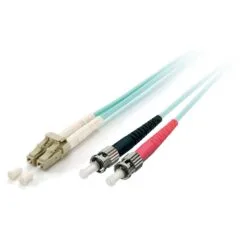 Equip LWL Patchkabel LC- to ST 3.00m Multimode Duplex OM3 turq Polybeutel