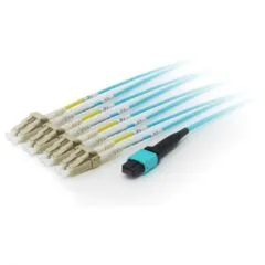 Equip MTP LC Trunk Fiber Patch Cord OM4 M M 5.00m Polybeutel