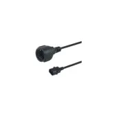 Equip Netzkabel Anschl. C14 - to CEE7 3 0.25m schwarz