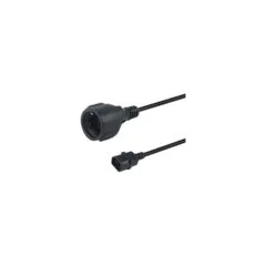 Equip Netzkabel Anschl. C14 - to CEE7 3 0.25m schwarz