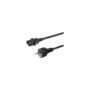 Equip Netzkabel Anschl. C18 - to Schukon. 1.80m 180°gew. sw