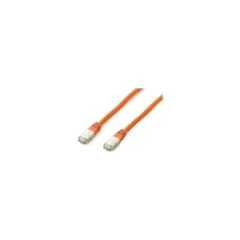 Equip Patchkabel Cat6A S FTP 2xRJ45 5.00m orange Plat.LSZH Polybeutel