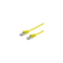 Equip Patchkabel Cat6A U FTP 2xRJ45 0.50m gelb Flach LSZH Polybeutel