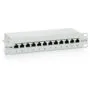 Equip Patchpanel 12x RJ45 Cat6 10' FTP 1HE ISO IEC hellgrau