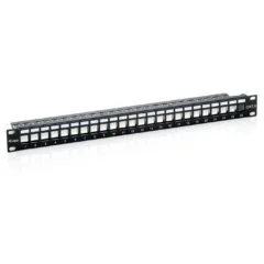 Equip Patchpanel 24x Cat6 19' FTP 1HE Keystone Montage sw