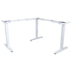 Equip Schreibtischgestell Triple Motor elek. 150Kg L-Form ws lite Retail