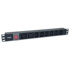 Equip Steckdosenleiste 19'(1HE)8fach IEC C20 1.8m Alu. Sch