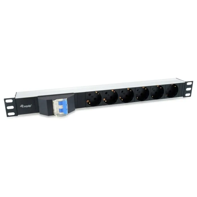 Equip Steckdosenleiste 19'(1HE)6fach Schuko 1.8m Kabel si — image 1