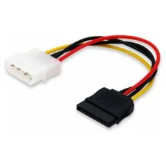 Equip Stromversorgung Adapter 4-polig(M)- to 15PIN SATA ( Polybeutel