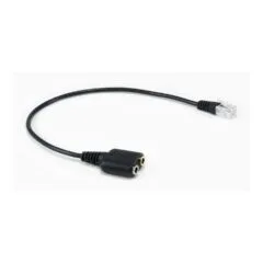 Equip Telefonkabel RJ9- to 2x3.5mm St Bu 0.25m schwarz