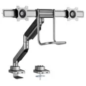 Equip Tischhalterung 17'-32' 2TFT 360° Gasfeder 9Kg silber lite Retail