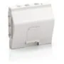Equip Unterputzdose Einsatz French 1 Keystone 45x45 RAL9010 Polybeutel