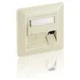Equip Unterputzdose +Frontplatte 3 Keystone 45° RAL 9010 Polybeutel