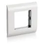 Equip Unterputzdose Frontplatte French Modular 45x45 RAL9010 Polybeutel