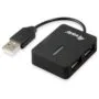Equip USB-Hub 4-Port 2.0 - to 4x2.0 480Mbps o.Netzteil sw