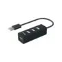 Equip USB-Hub 4-Port 2.0 - to 4x2.0 480Mbps o.Netzteil sw