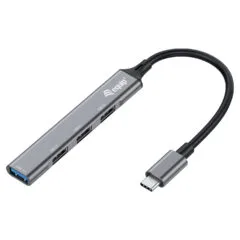 Equip USB-Hub 4-Port 3.0 C- to 1x3.0 3x2.0 5Gbps o.Netzteil gr
