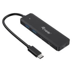 Equip USB-Hub 4-Port 3.2 C- to 2xUSB-C 2xUSB-A 5Gbps o.Netz.sw