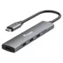 Equip USB-Hub 4-Port 3.2 C- to 4x3.0 5Gbps o.Netzteil gr