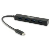 Equip USB-Hub 4-Port 3.2 C- to 4x3.0 5Gbps o.Netzteil sw