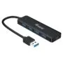 Equip USB-Hub 4-Port 3.2 - to 4x3.0 +USB-C Adp.5Gbps o.Netz.sw