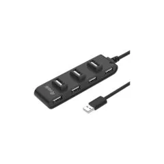 Equip USB-Hub 7-Port 2.0 - to 7x2.0 480Mbps o.Netzteil sw