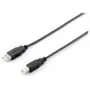 Equip USB Kabel 2.0 A-B St St 1.00m schwarz Polybeutel