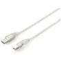 Equip USB Kabel 2.0 A-B St St 1.80m transparent Polybeutel