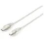 Equip USB Kabel 2.0 A-B St St 5.00m transparent Polybeutel