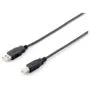 Equip USB2.0 Druckerkabel USB-A- to USB-B St St 1.80m schwarz Polybeutel