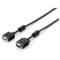 Equip VGA Kabel Verl. HD15 St Bu 5.00m 1920x1080 60Hz sw Polybeutel