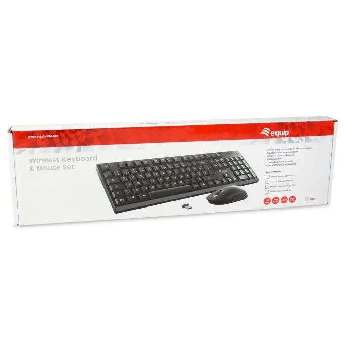 Equip Wireless Tastatur + Maus. Layout italienisch schwarz — image 6