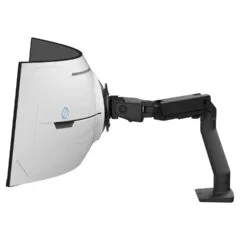 Ergotron HX Monitor Arm mit VHD-Gelenk. Tischhalterung (schwarz (matt). fr 1000 R Curved Monitore)