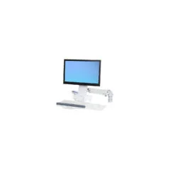 ERGOTRON StyleView Sit-Stand Combo Arm weiss fuer LCD bis 61cm 24 Zoll und Tastatur max 13.2kg VESA 75x75 100x100mm