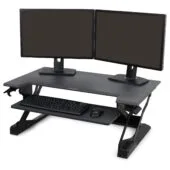 ERGOTRON WorkFit-TL Sitz-Steh-Schreibtisch-Arbeitsplatz schwarz max. Belastung 18kg.