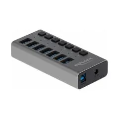 Externer USB 5 Gbps 6 Port Hub mit Schalter und SD Micro SD Slot