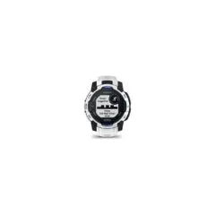 Garmin Instinct® 3 Solar 45mm Schwarz Steinweiß mit Silikon-Wechselarmband 22 mm Steinweiß