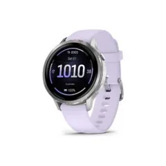 Garmin Venu 4 41mm Silikon-Armb. grau silber lavend