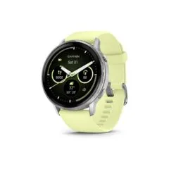 Garmin Venu 4 45mm Silikon-Armb. grau silber zitron